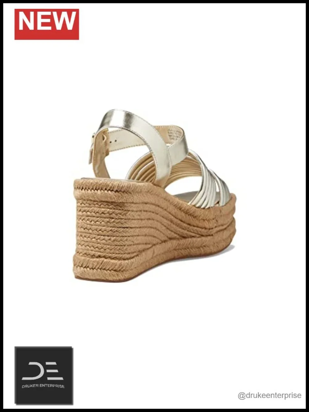 Wedge Sandals with Slingback Strap and 2 inch Heel